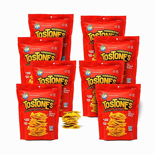 TOSTONES, Green Plantains, ReSealable Bag, Crunchy chips, Plantains