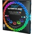 thumbnail image 1 of TOSY Flying Disc - 108 RGB Multicolor LEDs, Super Bright, Smart Modes, Christmas Stocking Stuffers Gift, Camping Toy for Kid/Teen/Adult, Auto Light Up, Rechargeable, Waterproof, 175g, 1 of 7