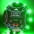 thumbnail image 1 of TOSY Flying Ring - 12 monocolor LEDs, Super Bright, Lost Mode, Auto Light Up, Christmas Stocking Stuffers Gift for Kid/Teen/Boy/Girl, Safe, Waterproof, Pool/Beach/Camping Toy (Green), 1 of 6
