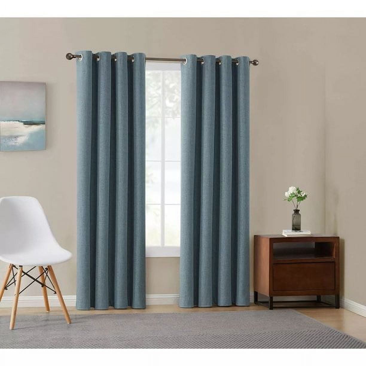 TOTAL BLACKOUT Window Panel Pairs in Denim 52"x84"