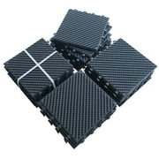 TOTAL Outdoor Living 12"x12" Interlocking Deck Tiles, 44PCS/Pack, Waterproof Plastic Outdoor Flooring for Patio, Shed, Porch, Poolside, Garden, Backyard，Gray