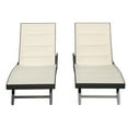 thumbnail image 1 of TOTAL Outdoor Lounge Chairs Set of 2, Aluminum Wicker Outdoor Chaise Lounge Chairs with 4 Adjustable Positions, Perfect for Patio, Beach, Yard, Deck, Poolside, 1 of 9