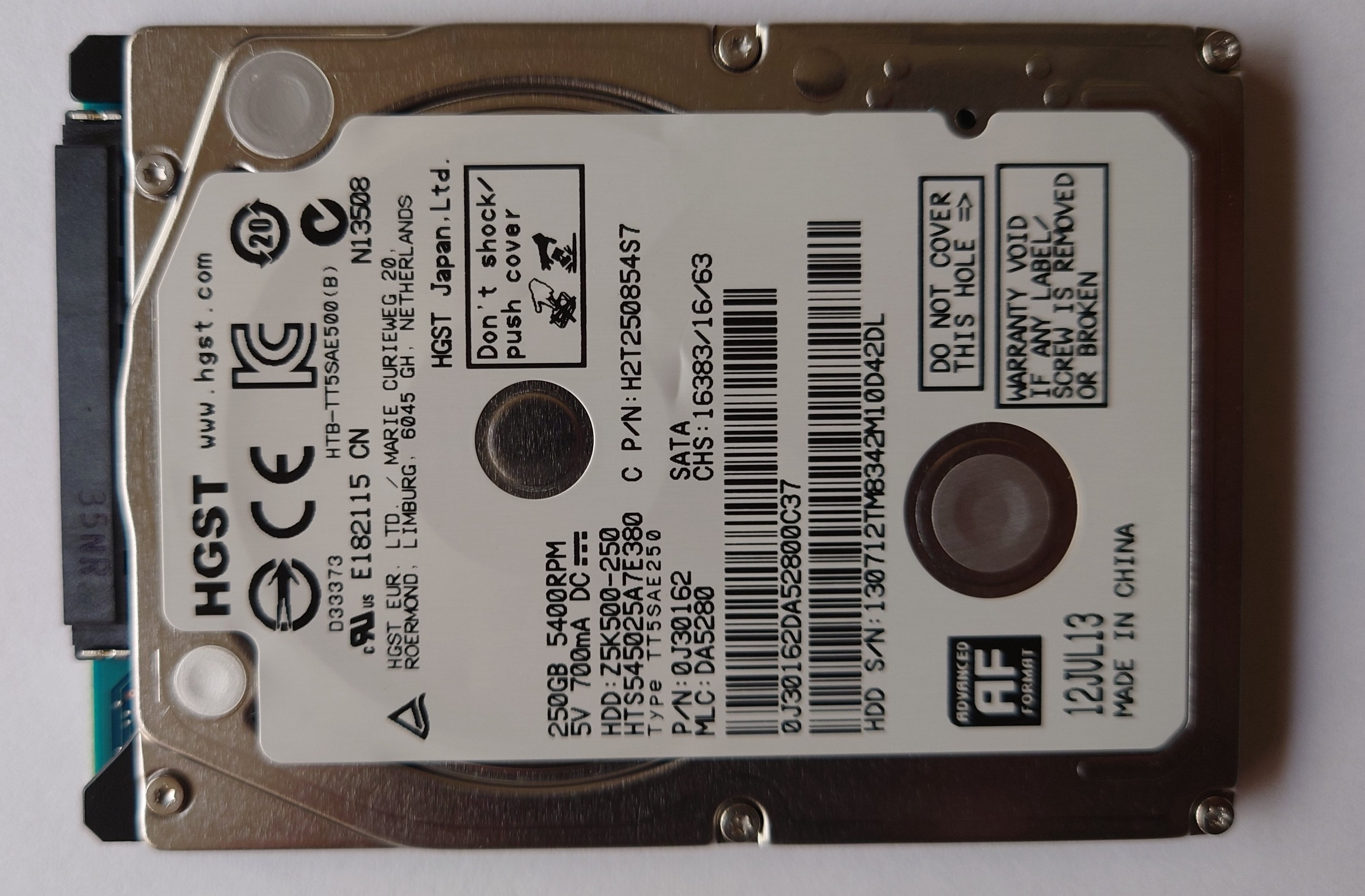 250gb Hdd 2 5