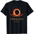 thumbnail image 1 of TOTALITY 2024 Total Solar Eclipse Watching Shirt Space Fan T-Shirt, 1 of 5