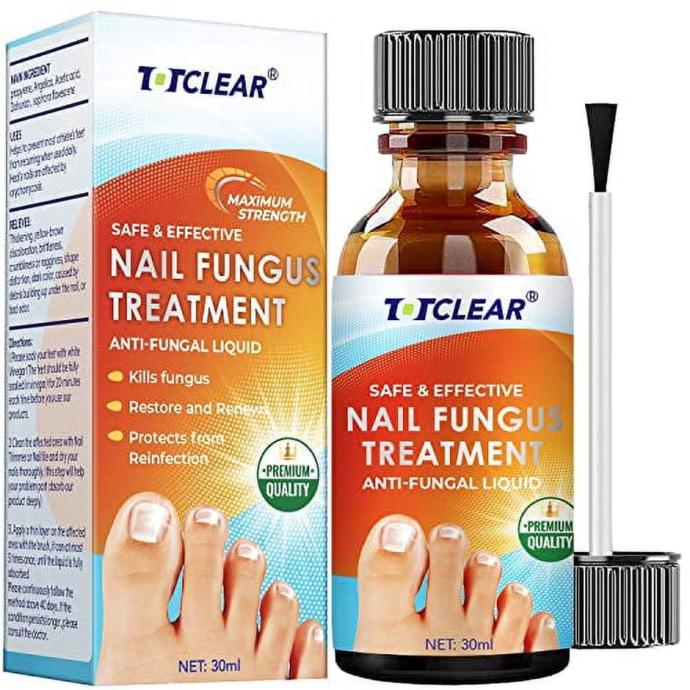 TOTCLEAR Nail Repair Liquid Nail Fungus Treatment For Toenail Extra Strength Nail Repair Renew Damaged Discolored Foot Toenails Athletes Foot 30ml Liquid Walmart