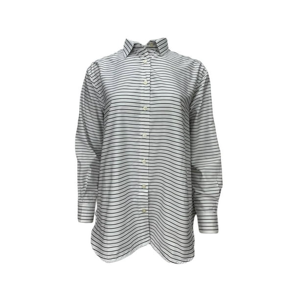 TOTEME Women's Button Down Soft Oversized Shirt, White, S