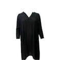 thumbnail image 1 of TOTEME Women's Sleeveless Oversized Poncho Tunic Dress, Black , XS, 1 of 3