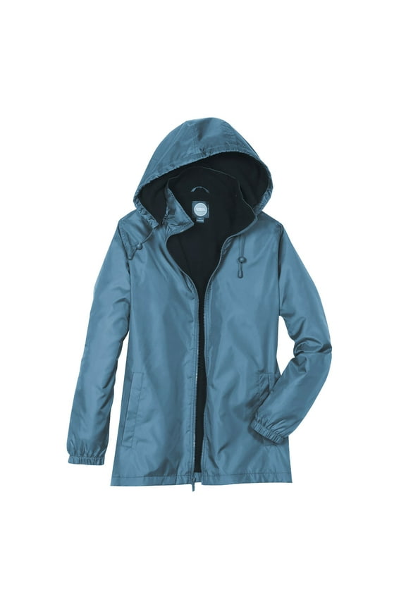 Womens Rain Jackets Waterproof with Hood 3 Season Storm Jackets, Storm Blue, Medium