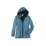 TOTES Womens Rain Jackets Waterproof with Hood 3 Season Storm Jackets, Storm Blue, XL