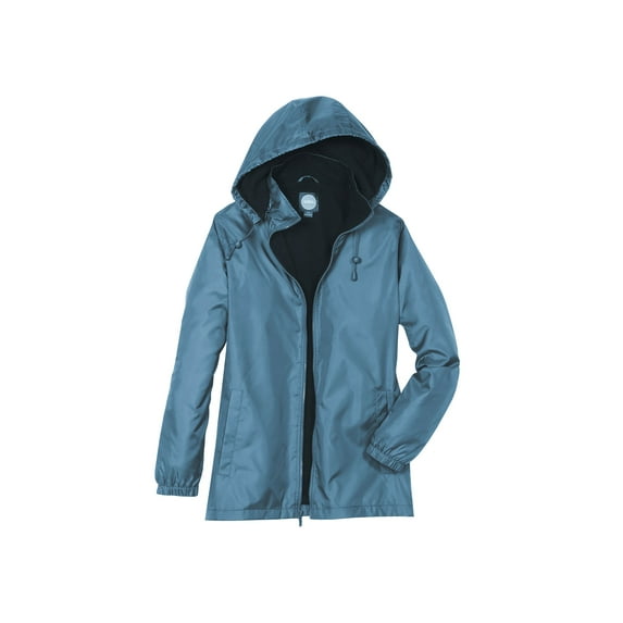 TOTES Womens Rain Jackets Waterproof with Hood 3 Season Storm Jackets, Storm Blue, XL