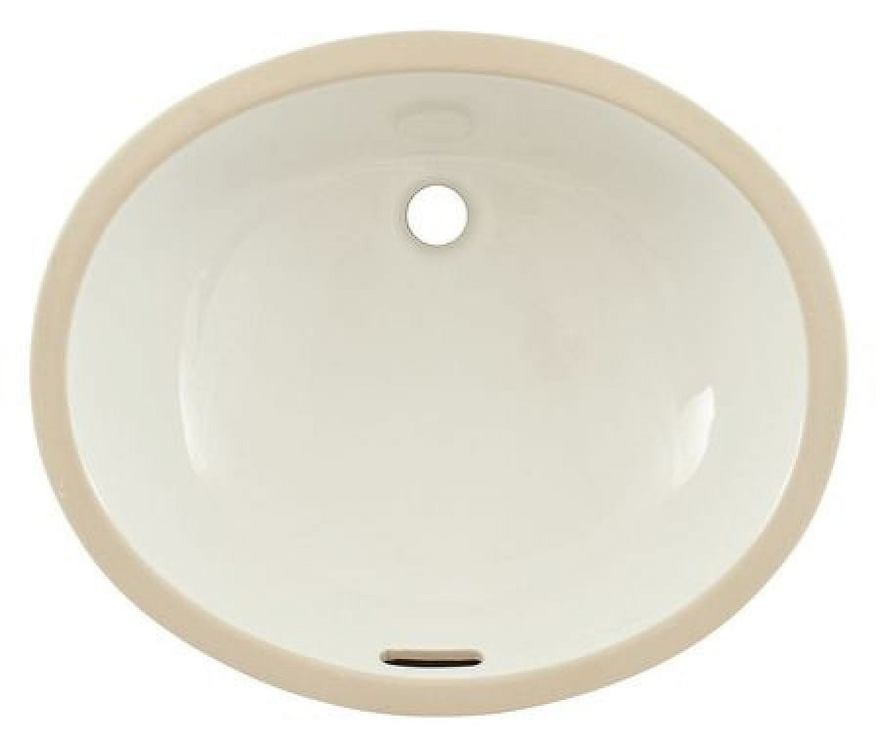 TOTO® 17" x 14" Oval Undermount Bathroom Sink, Cotton White - LT569#01