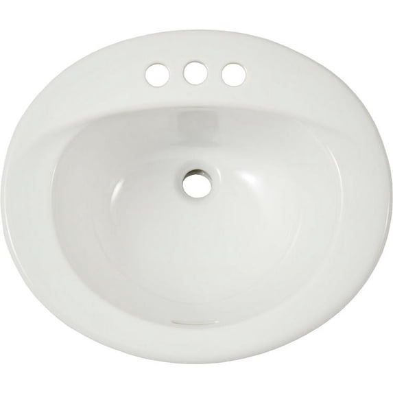 TOTO 20"X17" Self-Rimming Lavatory - 4" Faucet Centers - Cotton White -LT501.4#01