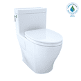 thumbnail image 1 of TOTO Aimes WASHLET+ One-Piece Elongated 1.28 GPF Universal Height Skirted Toilet with CEFIONTECT, Sedona Beige - MS626124CEFG#12, 1 of 3