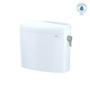 TOTO  Aquia IV  Cube Dual Flush 1.28 and 0.9 GPF Toilet Tank Only with Right Hand Trip Lever, Cotton White - ST436EMNR#01