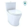 thumbnail image 1 of TOTO® Aquia® IV One-Piece Elongated Dual Flush 1.0 and 0.8 GPF Universal Height, WASHLET®+ Ready Toilet with CEFIONTECT®, Cotton White- MS646124CUMFG#01, 1 of 10