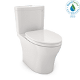 thumbnail image 1 of TOTO® Aquia® IV Two-Piece Elongated Dual Flush 1.28 and 0.9 GPF Universal Height Toilet with CEFIONTECT®, WASHLET®+ Ready, Colonial White - MS446124CEMFGN#11, 1 of 5
