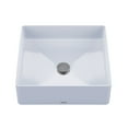 thumbnail image 1 of TOTO® Arvina™ Square Vessel Fireclay Bathroom Sink, Cotton White - LT574#01, 1 of 3