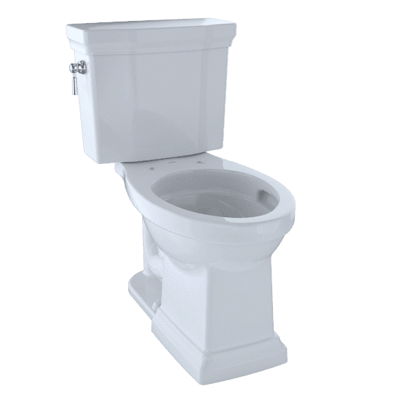 TOTO CST404CUFG#01 Promenade II 1G Two-Piece Elongated 1.0 GPF Universal Height Toilet with CeFiONtect