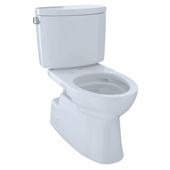 TOTO CST474CEFG#01 Vespin II Two-Piece High-Efficiency Toilet, with SanaGloss, 1.28-GPF