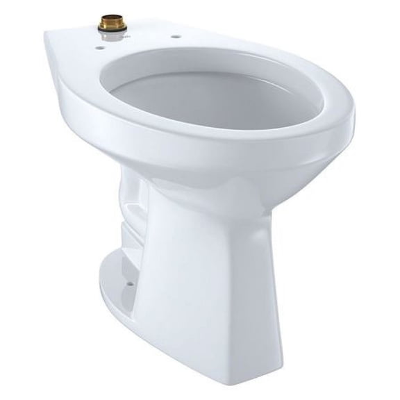 TOTO CT705ULNG#01 1.0/1.28/1.6 gpf, Flushometer, Wall Mount, Elongated, Toilet Bowl, Cotton