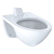 TOTO CT708UVG#01 1.0/1.28/1.6 gpf, Flushometer, Wall Mount, Elongated, Toilet Bowl, Cotton
