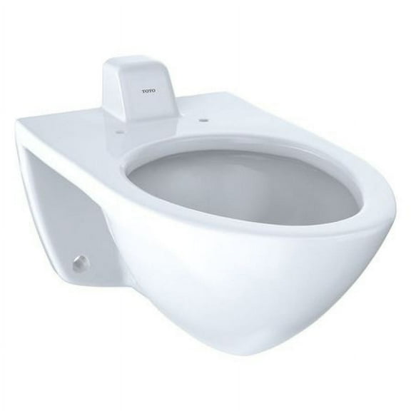TOTO CT708UVG#01 1.0/1.28/1.6 gpf, Flushometer, Wall Mount, Elongated, Toilet Bowl, Cotton