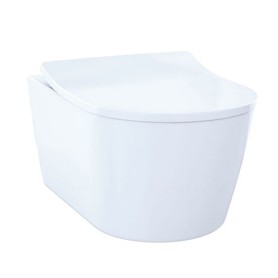 TOTO CWT427227CMFG#WH RP Compact Wall-hung Toilet & In-wall Tank System, Cotton White - White