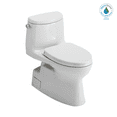 thumbnail image 1 of TOTO® Carlyle® II One-Piece Elongated 1.28 GPF Universal Height Toilet with CEFIONTECT and SS124 SoftClose Seat, WASHLET+ Ready, Cotton White - MS614124CEFG#01, 1 of 5