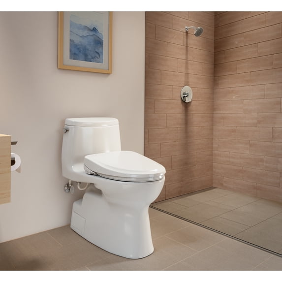 TOTO Carlyle Ii 1 Pc 1G Washlet+ Cotton W/ Cefiontect Toilet