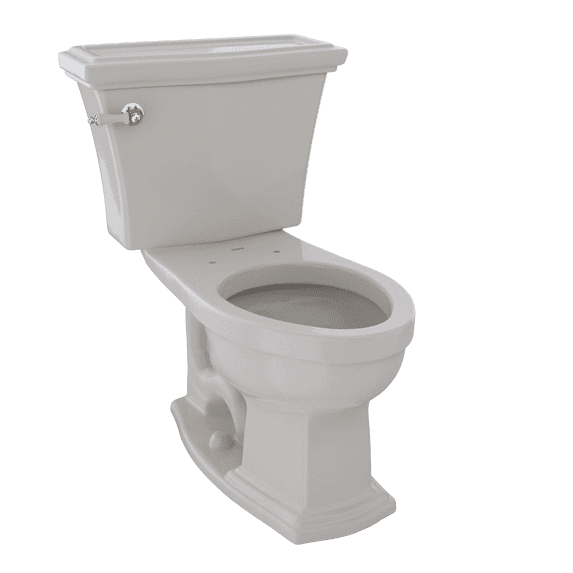 TOTO® Clayton® Two-Piece Elongated 1.6 GPF Universal Height Toilet, Sedona Beige - CST784SF#12