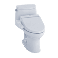 thumbnail image 1 of TOTO® Connect+® Kit UltraMax® II 1G® One-Piece Elongated 1.0 GPF Toilet and Washlet® C100 Bidet Seat, Cotton White - MW6042034CUFG#01, 1 of 3