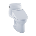 thumbnail image 1 of TOTO® Connect+® Kit UltraMax® II One-Piece Elongated 1.28 GPF Toilet and Washlet® C200 Bidet Seat, Cotton White - MW6042044CEFG#01, 1 of 3