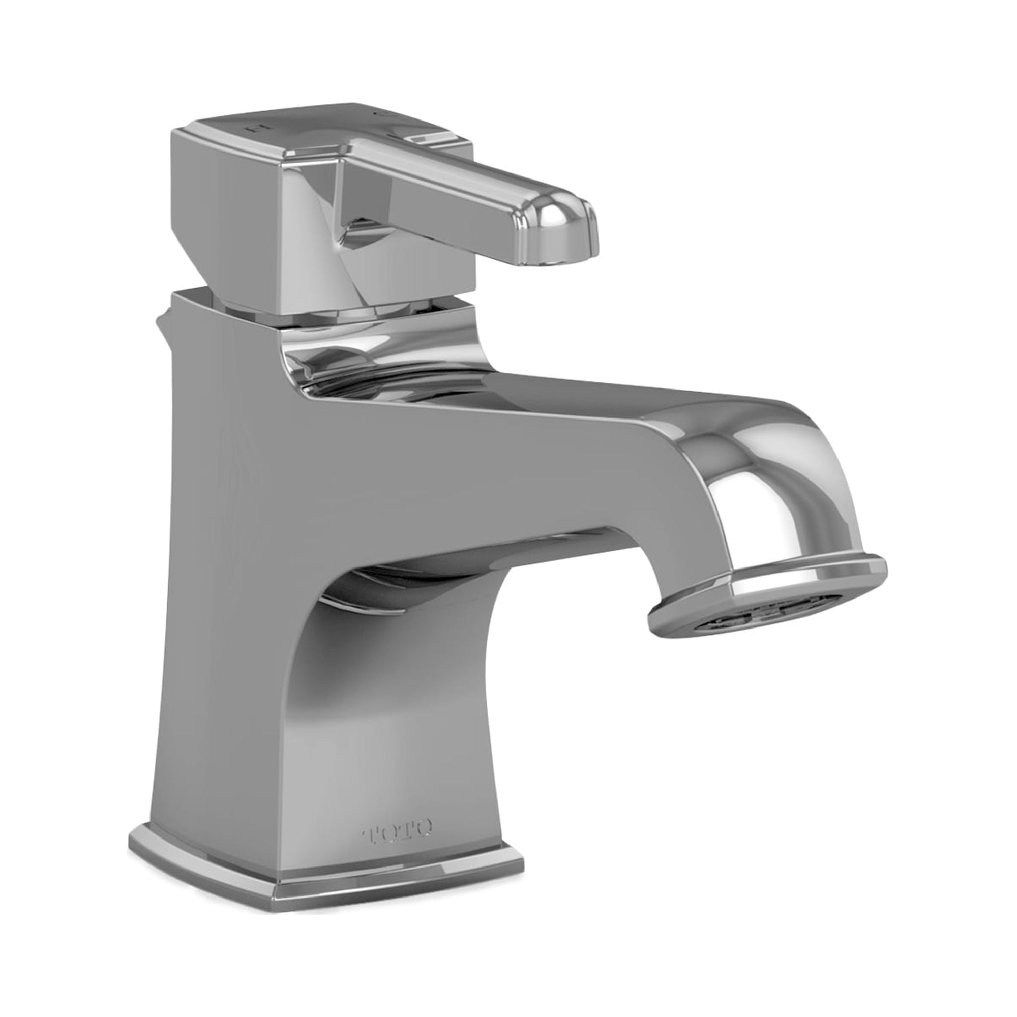 Modern Polished Nickel Solid Brass Single Hole Bathroom Faucet