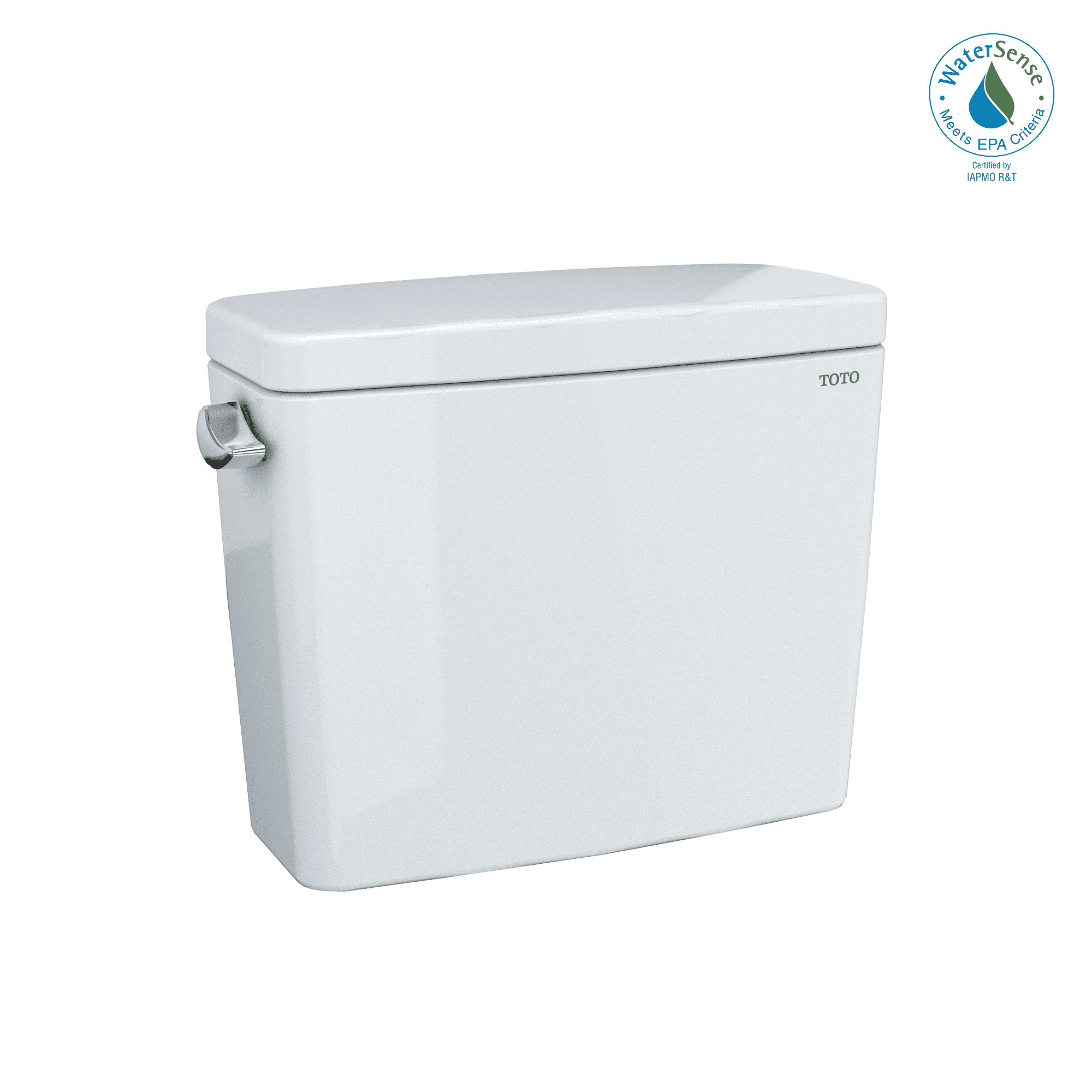 Cotton White Modern High Efficiency Toilet Tank