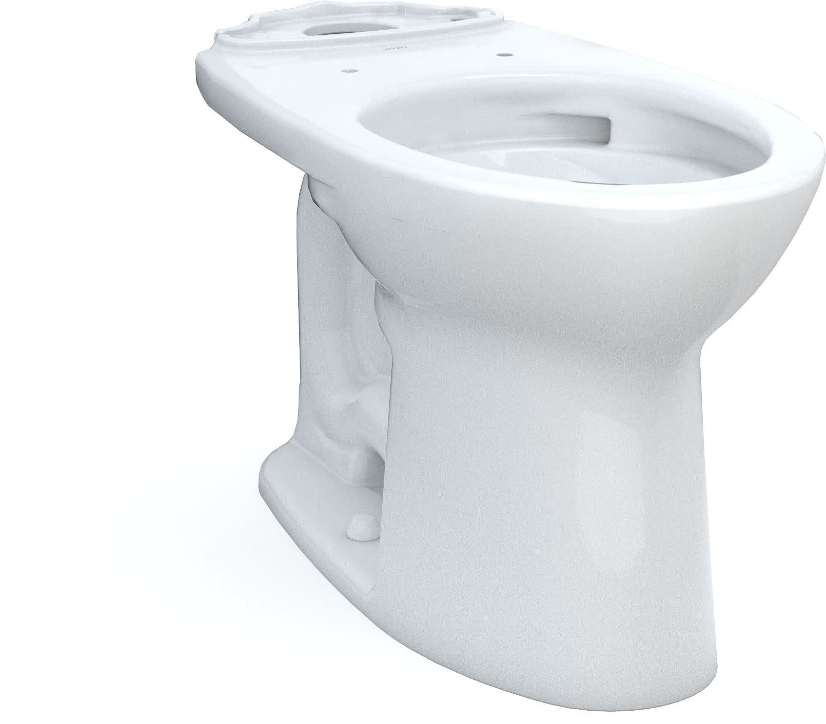 TOTO Drake Elongated TORNADO FLUSH Toilet Bowl with CEFIONTECT, Cotton White - C776CEG#01