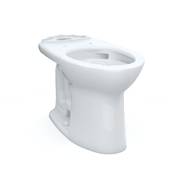 TOTO® Drake® Elongated Universal Height TORNADO FLUSH® Toilet Bowl with 10 Inch Rough-In and CEFIONTECT®, Cotton White - C776CEFG.10#01