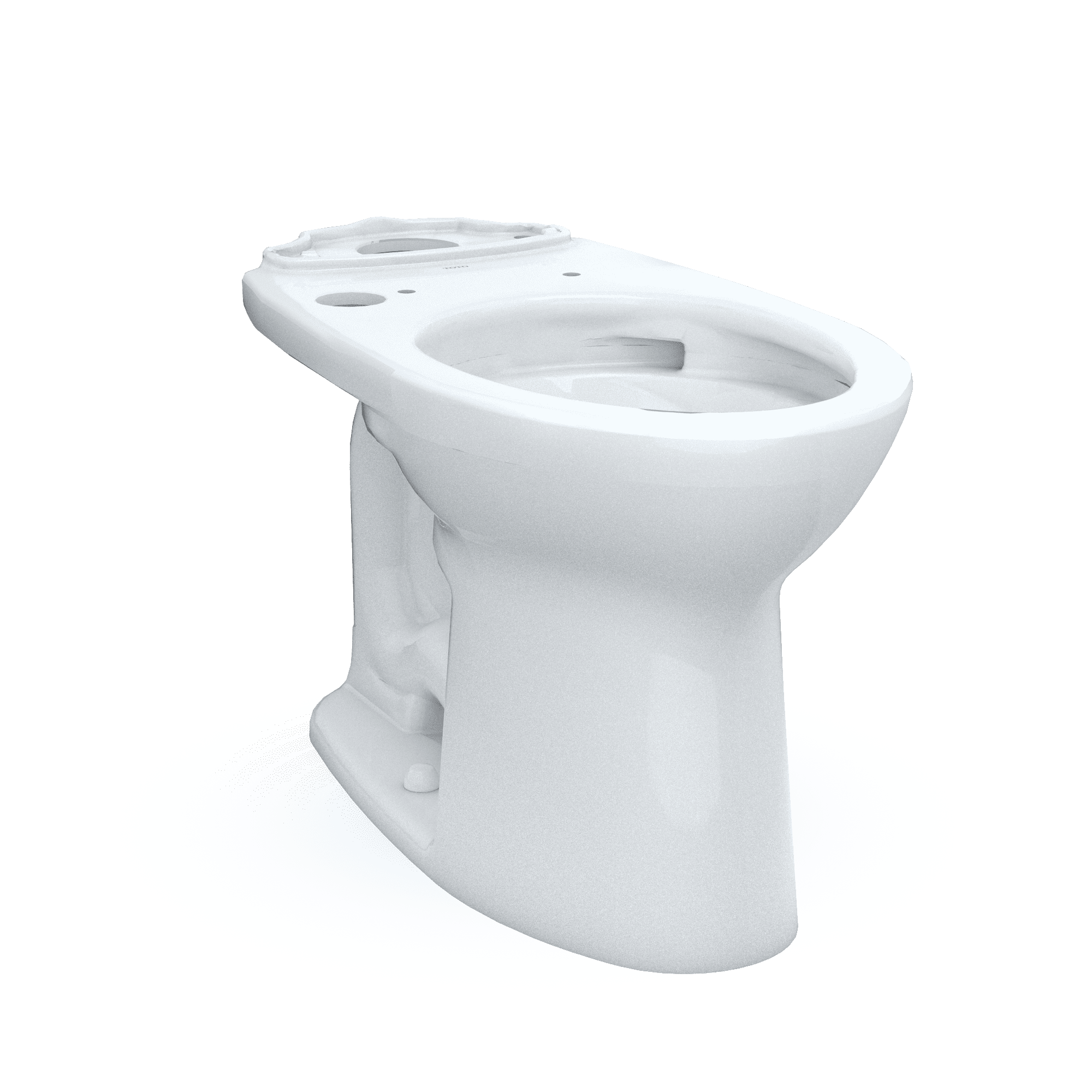 TOTO Drake Elongated Universal Height TORNADO FLUSH Toilet Bowl with CEFIONTECT, WASHLET+ Ready, Cotton White - C776CEFGT40#01