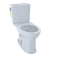 thumbnail image 1 of TOTO® Drake® II 1G® Two-Piece Elongated 1.0 GPF Universal Height Toilet with CEFIONTECT, Cotton White - CST454CUFG#01, 1 of 2