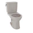 thumbnail image 1 of TOTO® Drake® II 1G® Two-Piece Round 1.0 GPF Universal Height Toilet with CEFIONTECT, Bone - CST453CUFG#03, 1 of 5