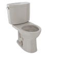 thumbnail image 1 of TOTO® Drake® II Two-Piece Round 1.28 GPF Universal Height Toilet with CEFIONTECT, Bone - CST453CEFG#03, 1 of 5