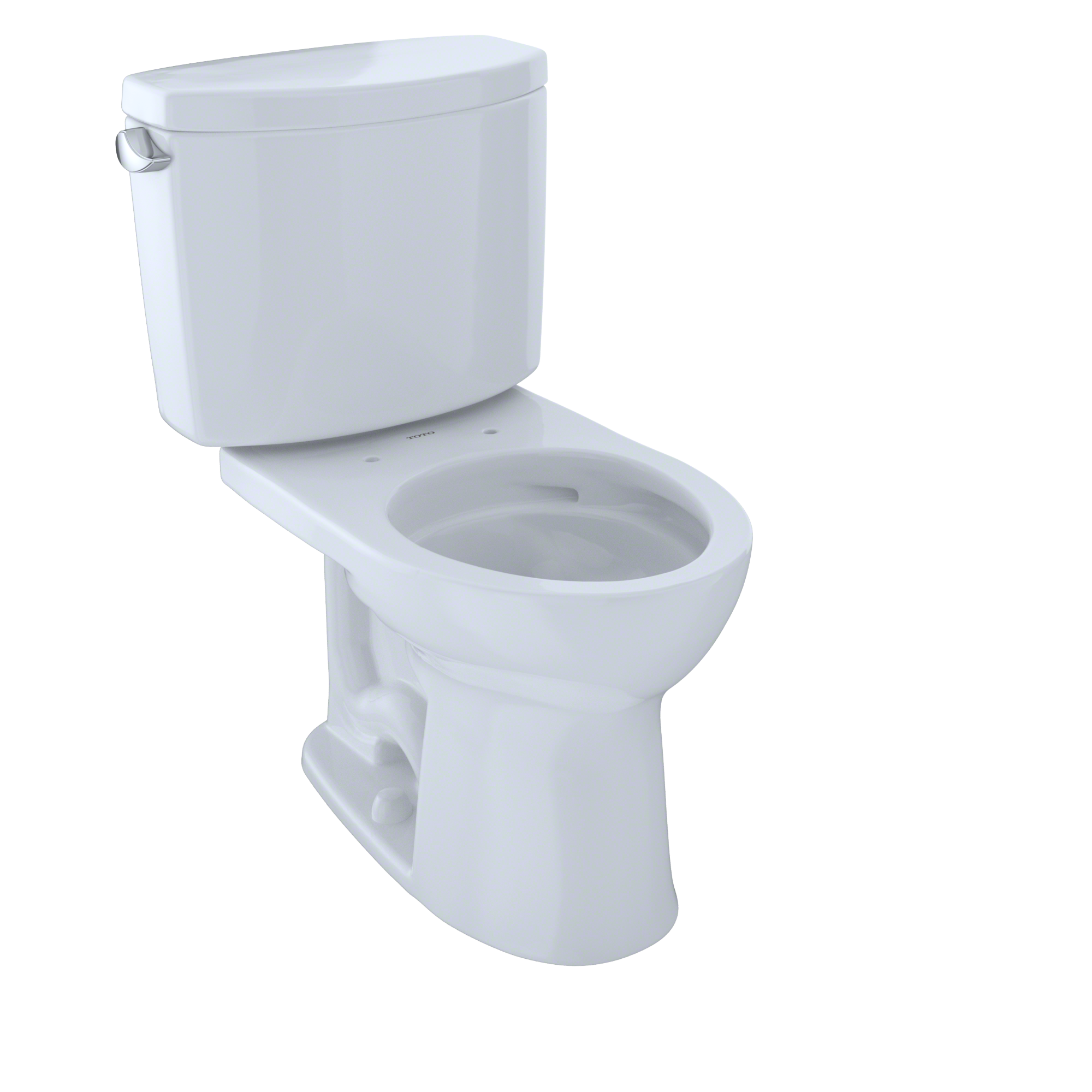 TOTO® Drake® II Two-Piece Round 1.28 GPF Universal Height Toilet with CEFIONTECT, Cotton White - CST453CEFG#01 - image 1 of 5