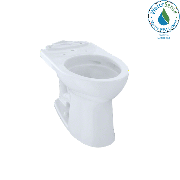 TOTO Drake II Universal Height Elongated Toilet Bowl with CeFiONtect, Cotton White - C454CUFG#01