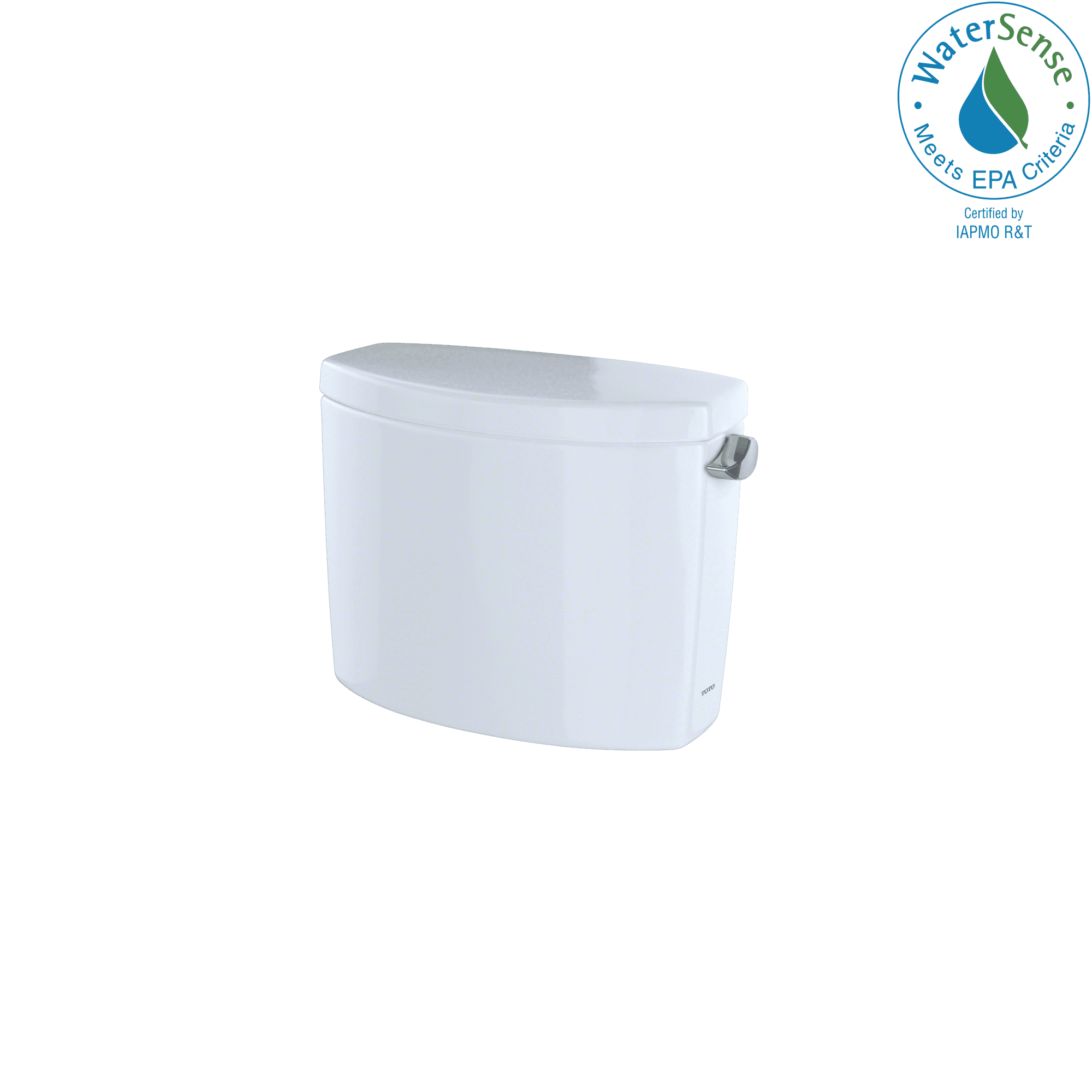 TOTO Drake II and Vespin II, 1.28 GPF Toilet Tank with Right-Hand Trip Lever, Cotton White - ST454ER#01