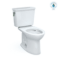 thumbnail image 1 of TOTO® Drake® Transitional Two-Piece Elongated 1.28 GPF TORNADO FLUSH® Toilet with CEFIONTECT®, Cotton White - CST786CEG#01, 1 of 5