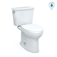 thumbnail image 1 of TOTO® Drake® Transitional Two-Piece Elongated 1.28 GPF Universal Height TORNADO FLUSH ® Toilet with 10 Inch Rough-In, CEFIONTECT®, and SoftClose® Seat, WASHLET®+ Ready, Cotton White, 1 of 5