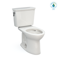 thumbnail image 1 of TOTO® Drake® Transitional Two-Piece Elongated 1.28 GPF Universal Height TORNADO FLUSH® Toilet with CEFIONTECT®, Colonial White - CST786CEFG#11, 1 of 5