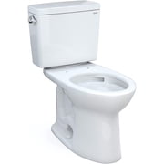TOTO  Drake  Two-Piece Elongated 1.28 GPF Universal Height TORNADO FLUSH  Toilet with CEFIONTECT , Cotton White - CST776CEFG#01
