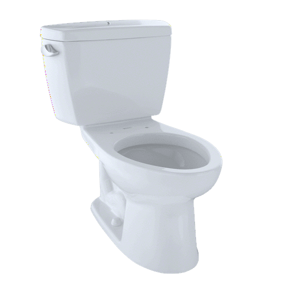 TOTO® Drake® Two-Piece Elongated 1.6 GPF ADA Compliant Toilet with Bolt Down Tank Lid, Cotton White - CST744SLB#01