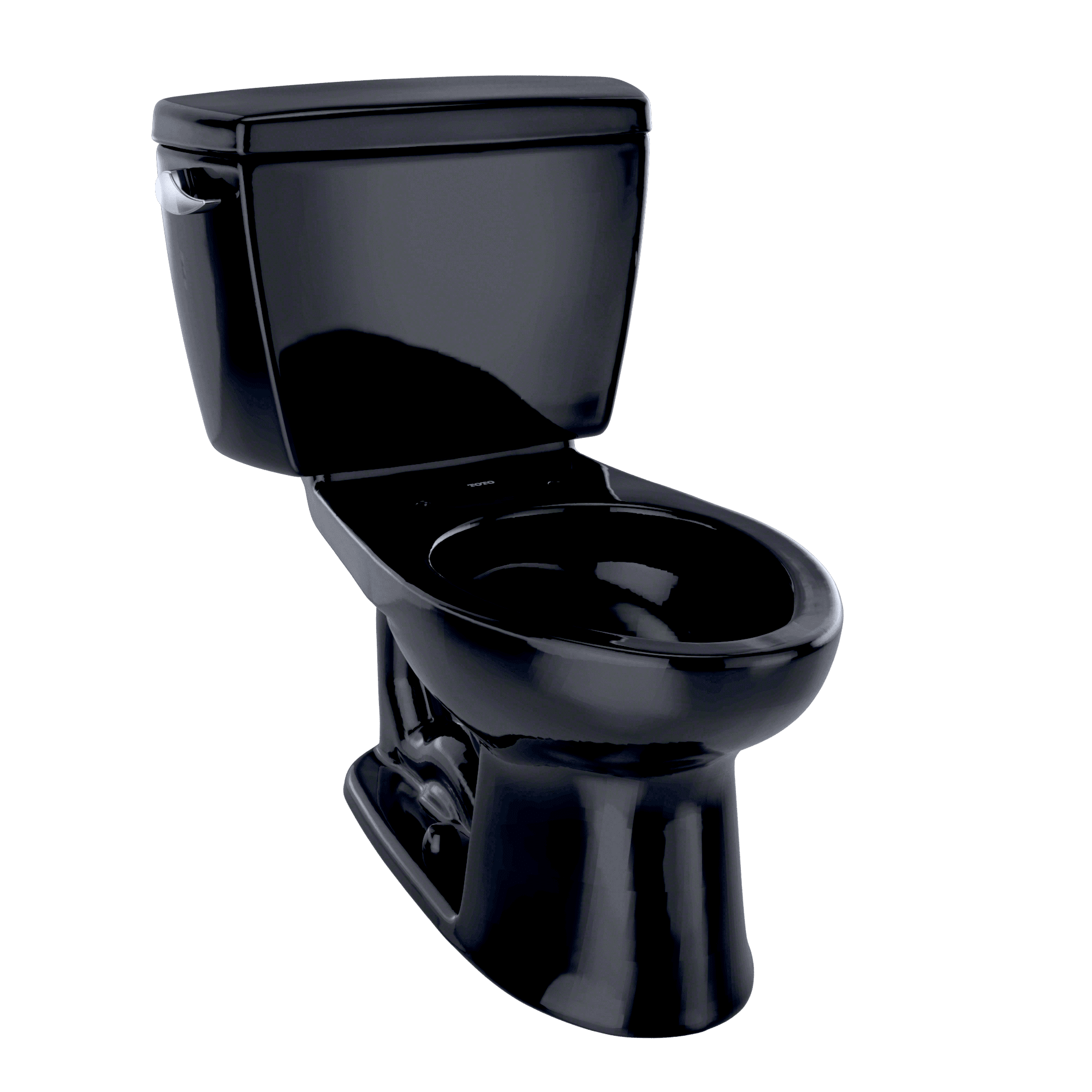 TOTO® Drake® Two-Piece Elongated 1.6 GPF Toilet, Ebony - CST744S