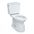 thumbnail image 1 of TOTO® Drake® Two-Piece Elongated 1.6 GPF Universal Height TORNADO FLUSH® Toilet with CEFIONTECT and 10 Inch Rough-In, Cotton White - CST776CSFG.10#01, 1 of 5